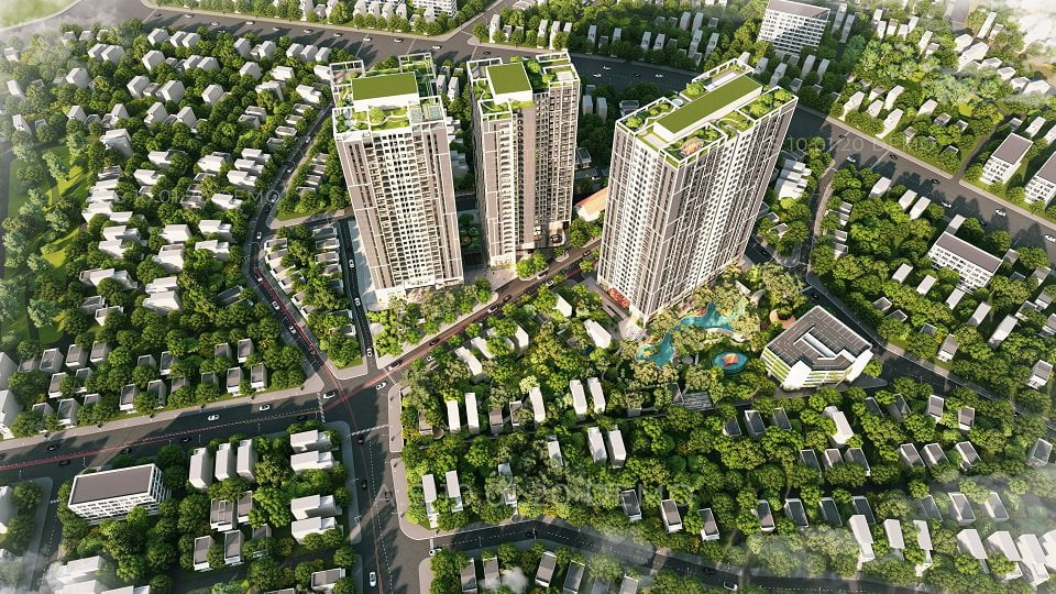 tổng thể dự án feliz homes hoàng mai