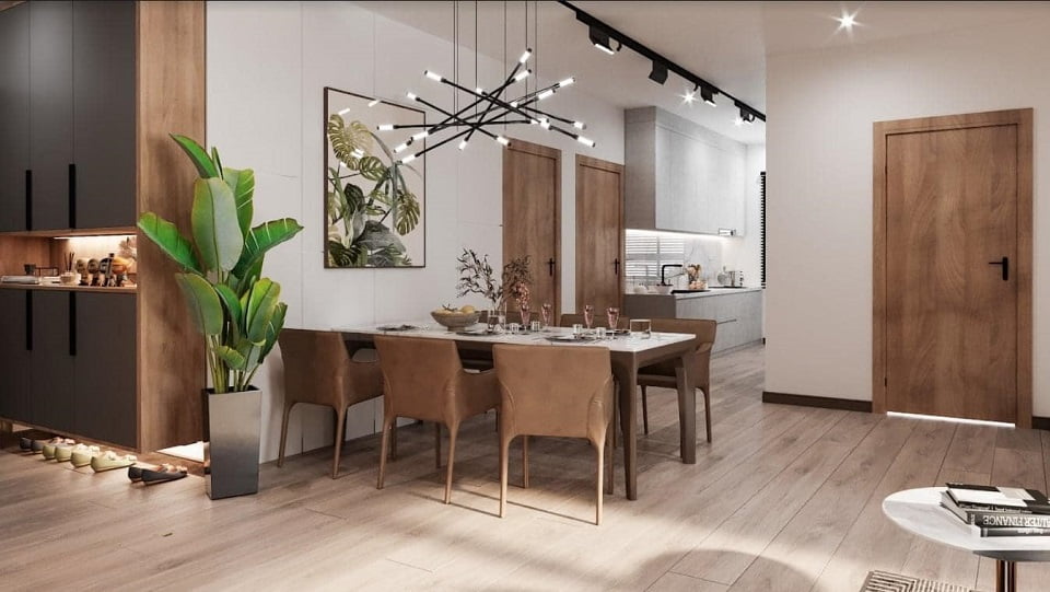 phòng khách căn họ 2 phòng ngủ Feliz Homes