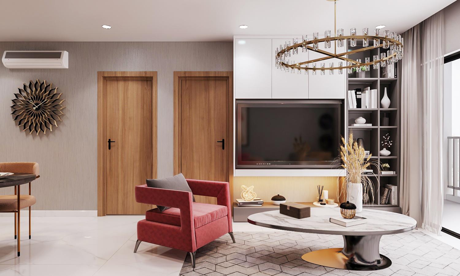 Nội thất phòng khách chung cư Feliz Homes