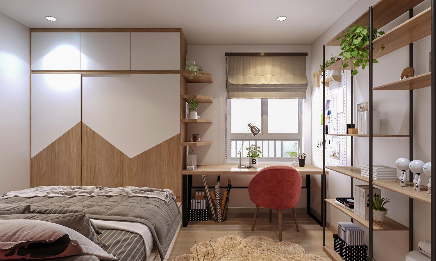 Nội thất phòng ngủ căn hộ 3 phòng ngủ