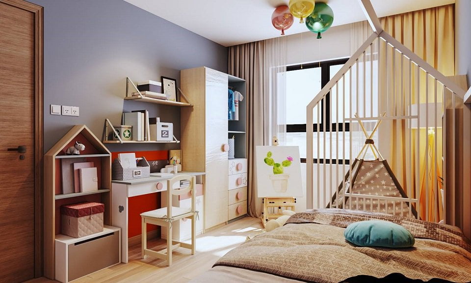 Phòng ngủ nhỏ cho con