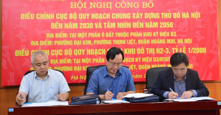 Công bố điều chỉnh quy hoạch quận Hoàng Mai