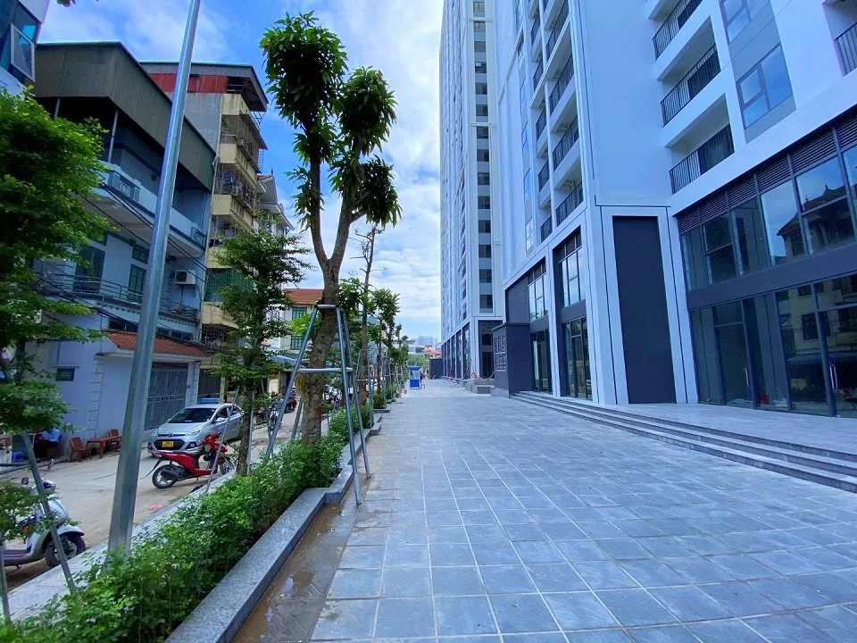 cảnh quan xung quanh chung cư feliz homes đền lừ